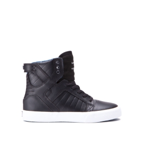 Dětské Kotníkové Boty Supra SKYTOP Černé/Bílé | CZ-33225